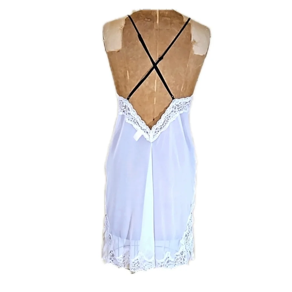 VICTORIA'S SECRET sheer, lacy chemise size Medium